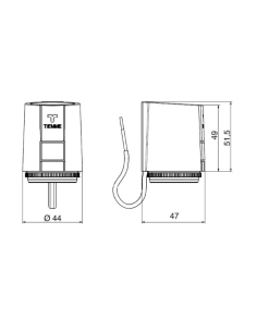 Електротермична задвижка 220V 2